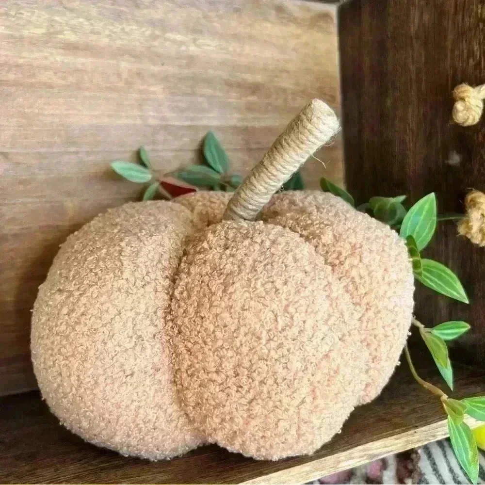 NEW Teddy Bear Fuzzy Pumpkin Fall Home Decor - So Soft and So Stinking Cute!